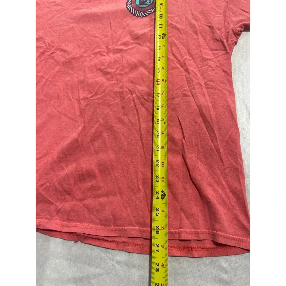 Minnesota State Graphic T-Shirt‎ Coral Pink Short Sleeve Crew Neck Tee